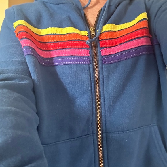 Aviator Nation Blue Hoodie Sweatshirt size Small - Picture 4 of 8